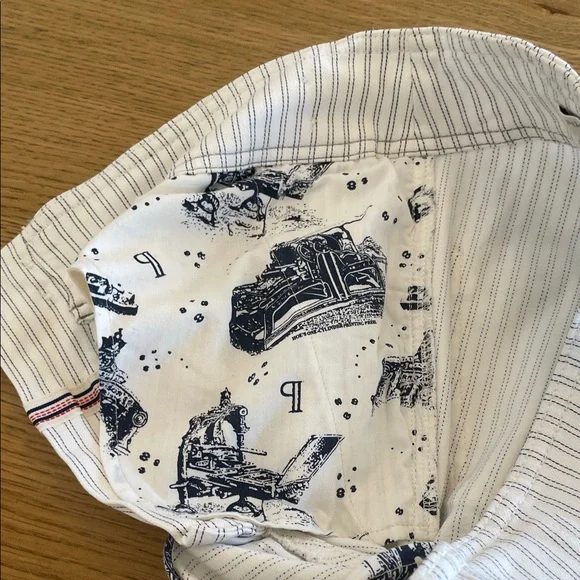 Pilcro Anthropologie Women’s High Rise Skinny Pants White Gray Stripes Size 28 - Picture 13 of 15